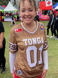• Tonga American Football Jersy style black Ngatu