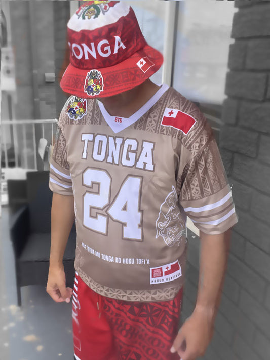 • Tonga Heritage Shirt Ngatu American Football fan Jersy