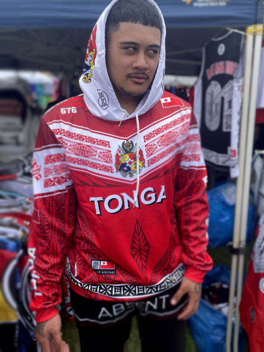 • Tonga Hoodie Chest Red V chest