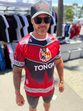 2026 Tonga Rugby Jersy V heritage Red blk