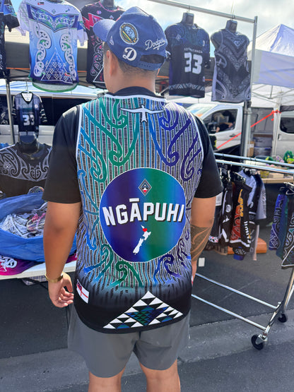 Ngāpuhi Basketball Black front Singlet