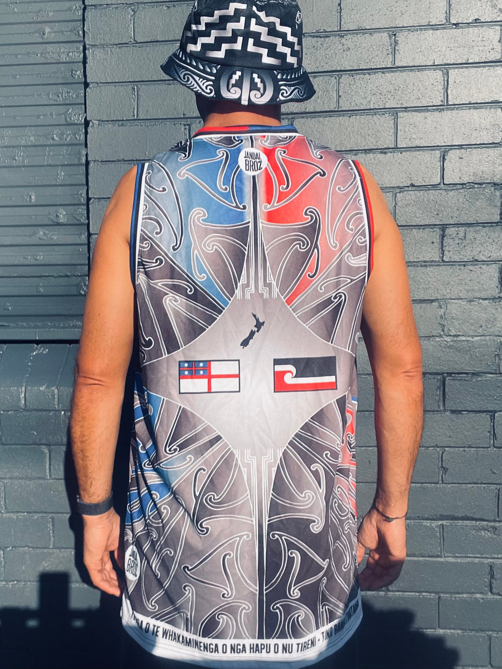 Māori Tino Rangatiratanga United Tribes Basketball Singlet