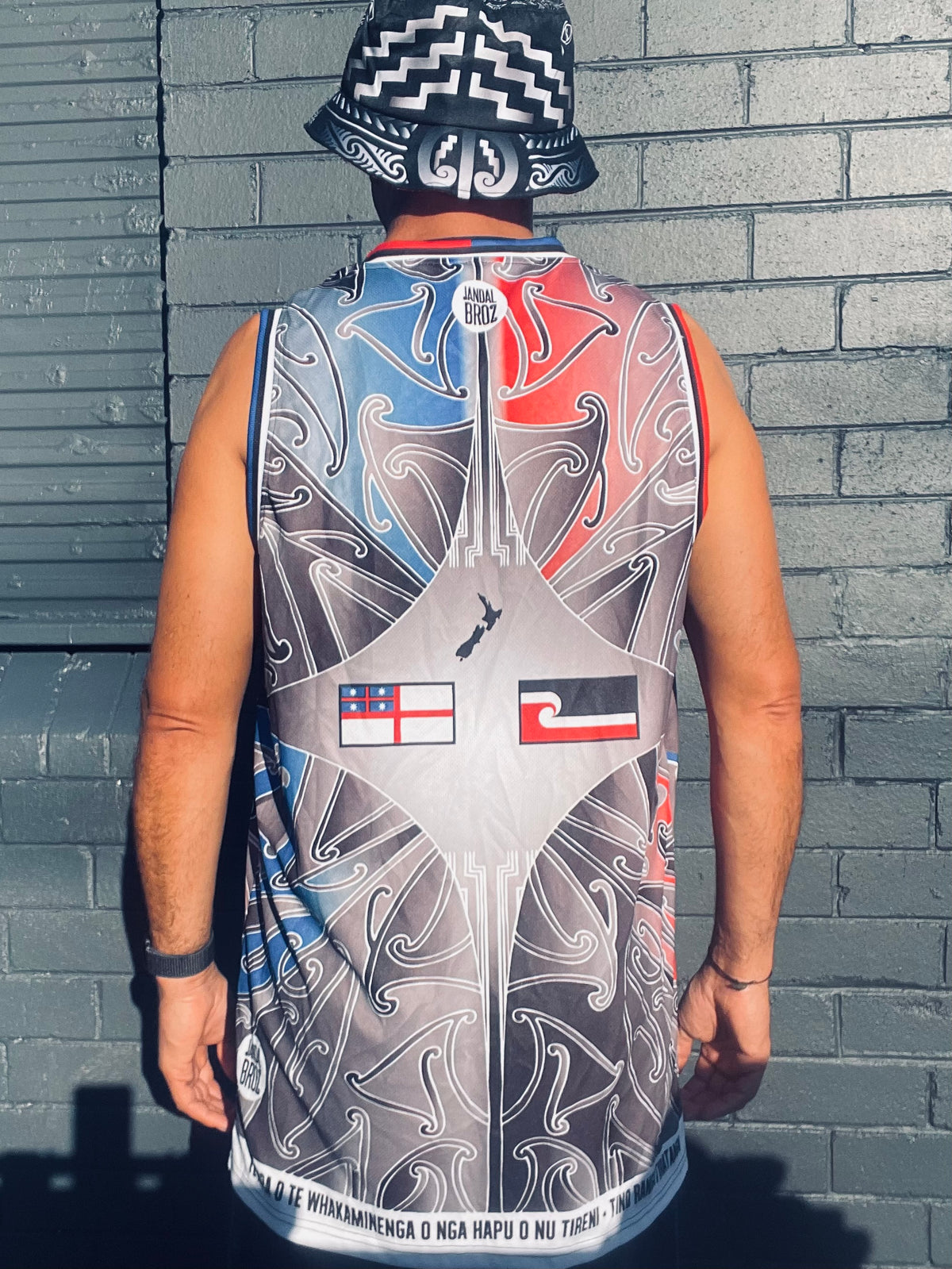 Māori Tino Rangatiratanga United Tribes Basketball Singlet