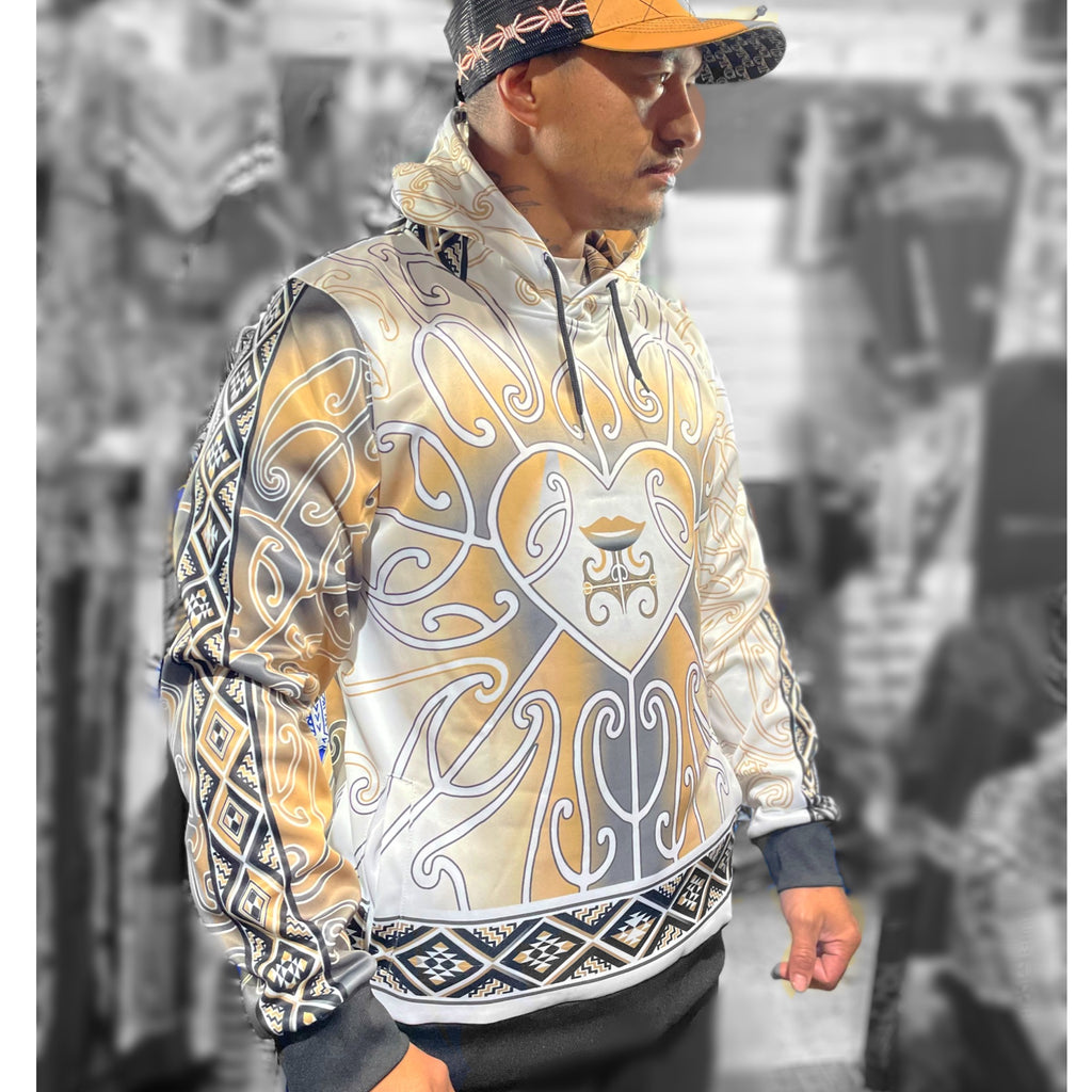 • Aroha Nui Tāniko Māori Hoodie