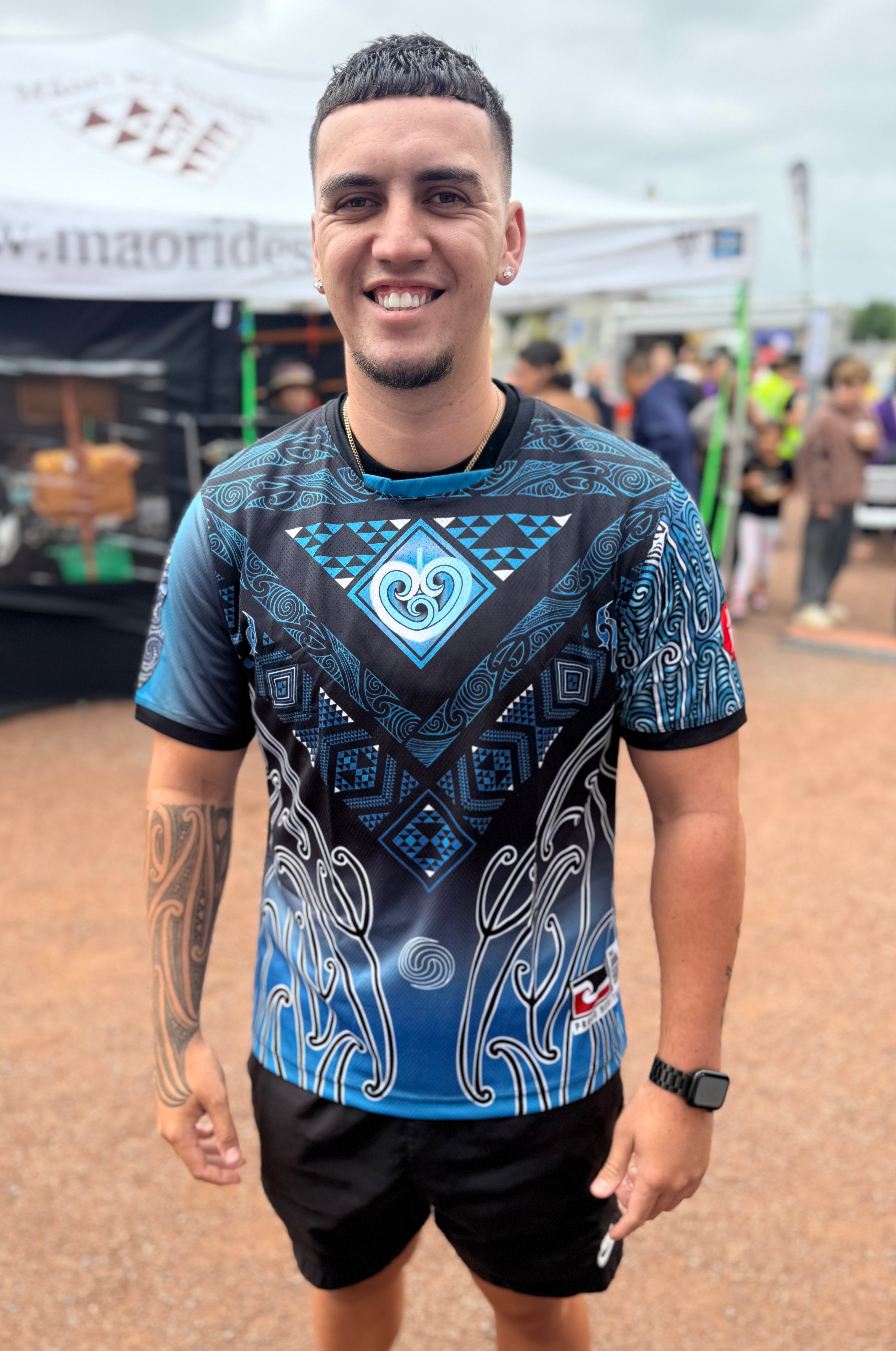 Aotearoa Tangaroa Tāniko shirt