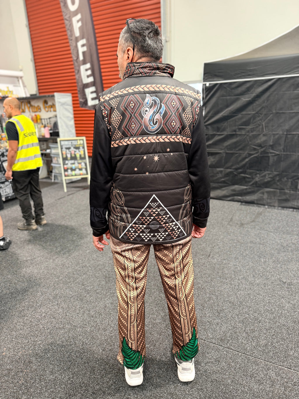 • Māori pants gold and fern by Jandal broz