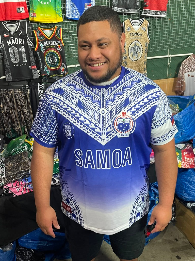 • Samoa Rugby Jersy -Samoa mo samoa