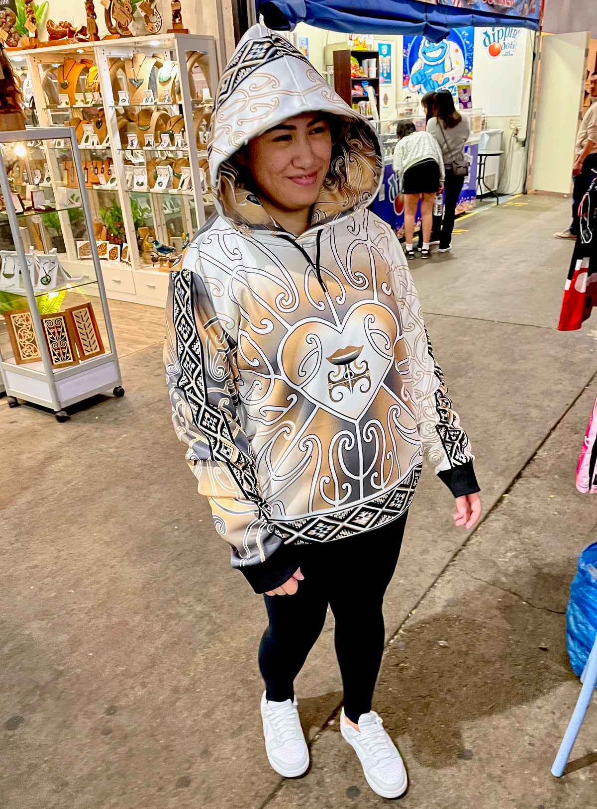 • Aroha Nui Tāniko Māori Hoodie