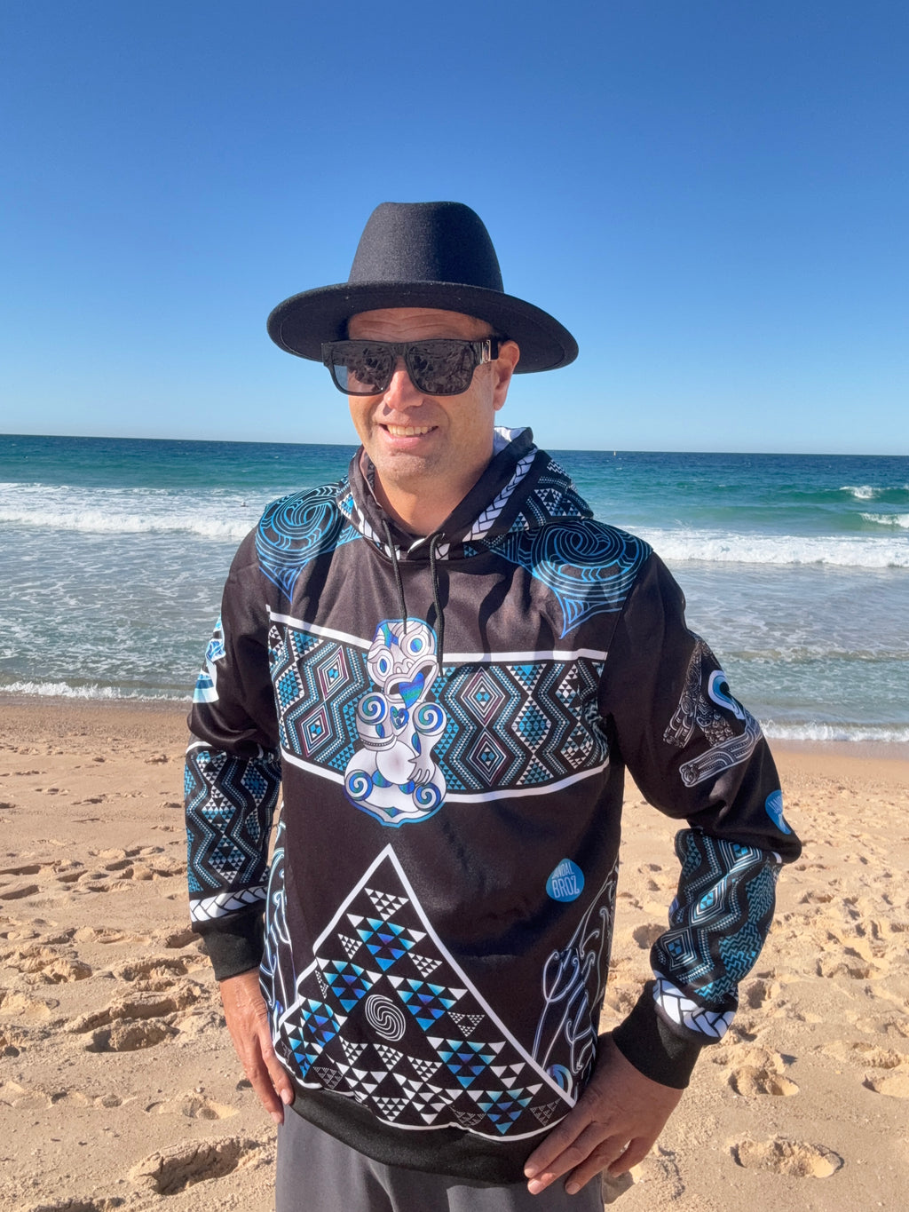 Māori hoodie Tāniko Hei tiki Tangaroa