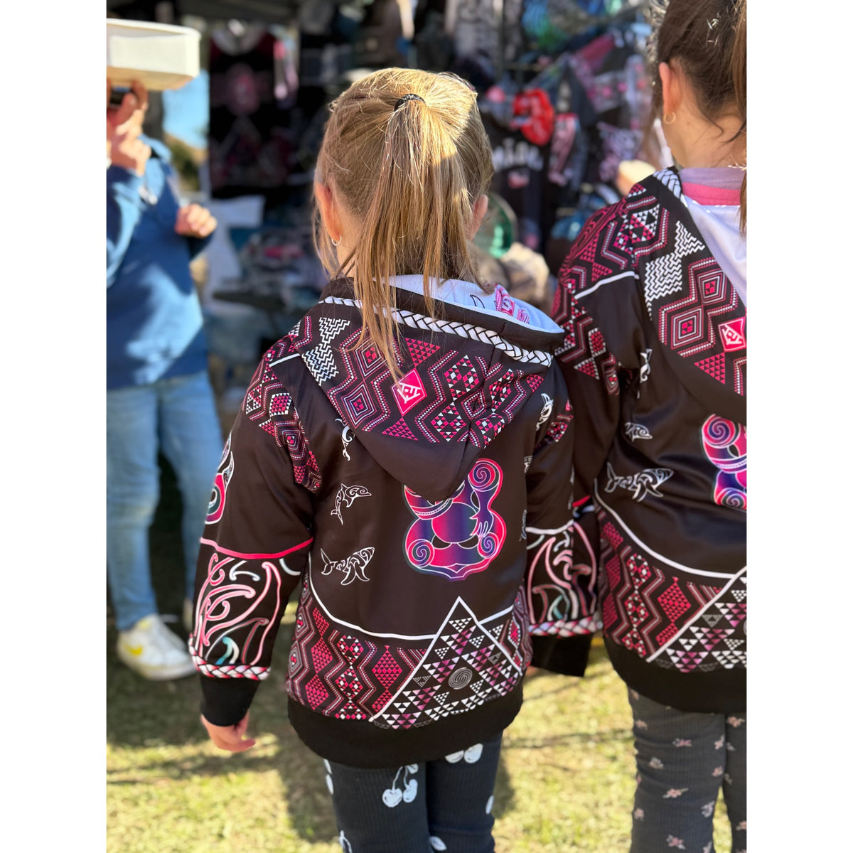 Māori Kids Hoodie Hei Tiki Aroha