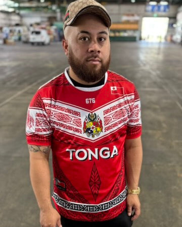 • Tonga Rugby Heritage Jersy V chest