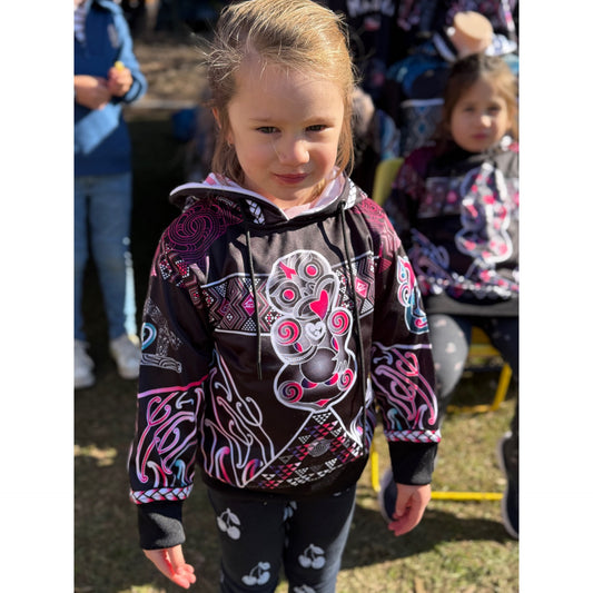 Māori Kids Hoodie Hei Tiki Aroha