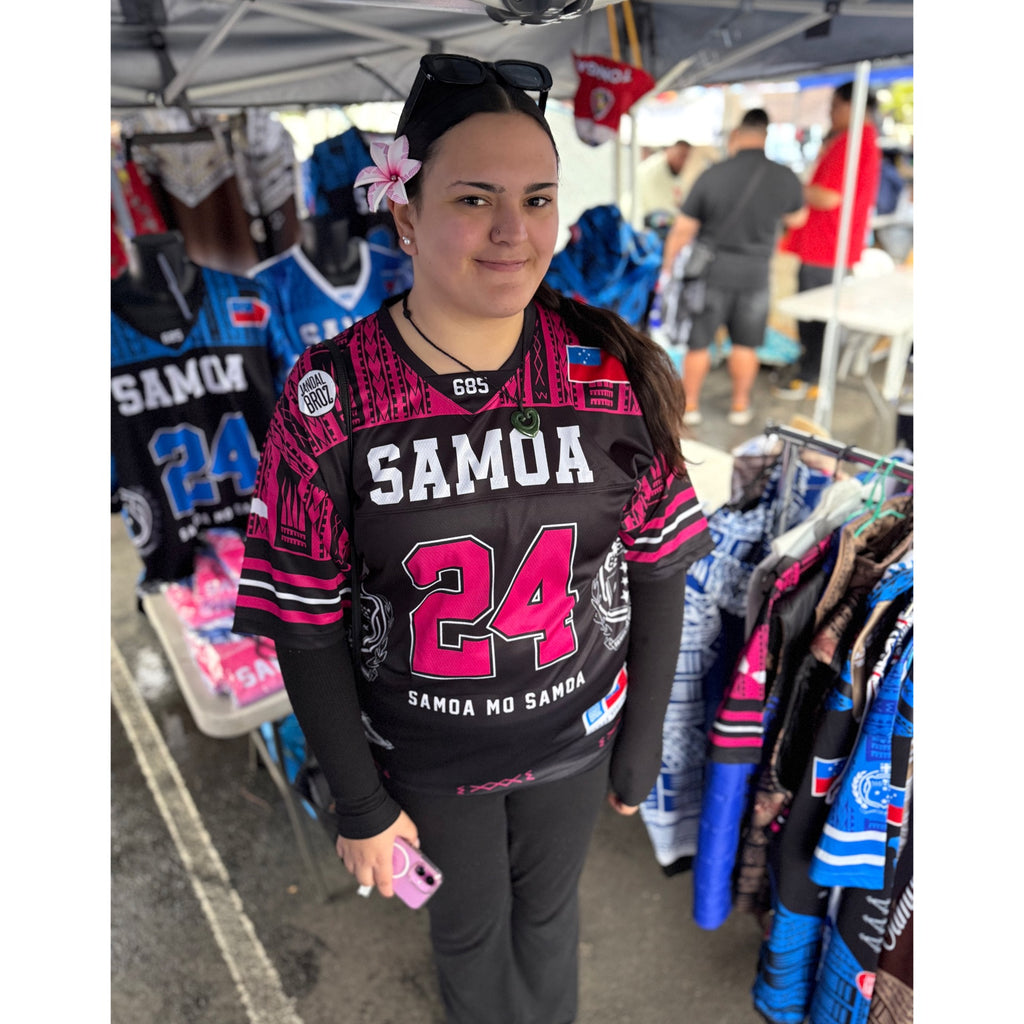 • Samoa Heritage Shirt Pink American Football fan Jersy
