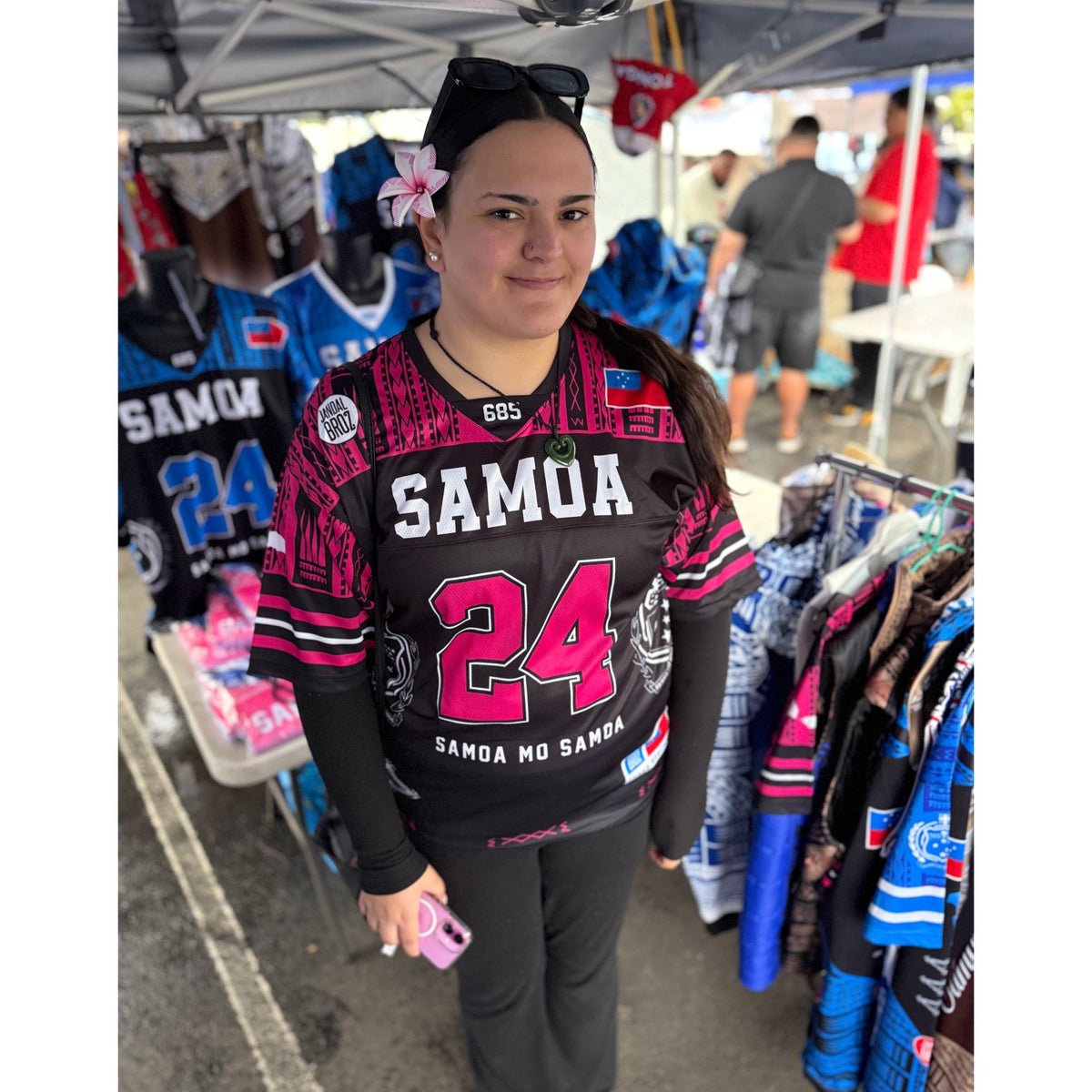 • Samoa Heritage Shirt Pink American Football fan Jersy