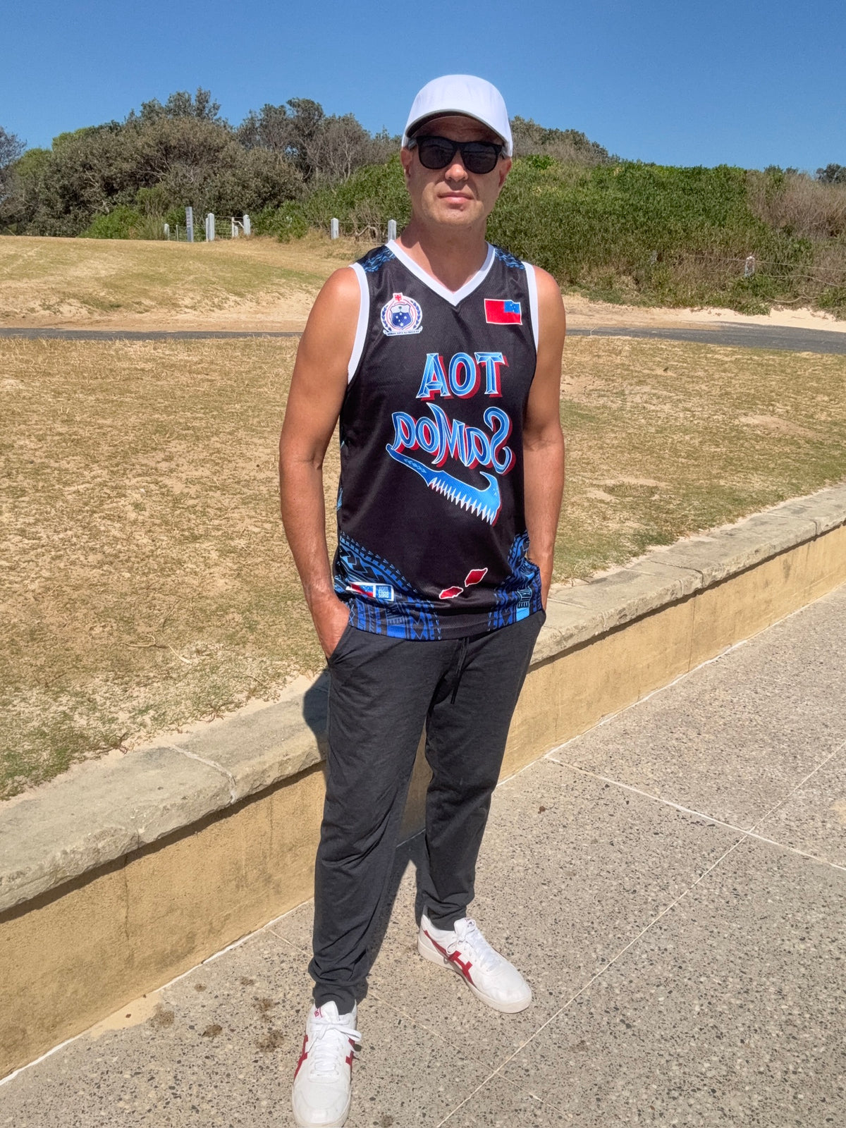 • Toa Samoa Basketball Singlet Black