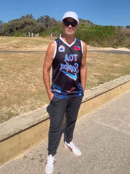 • Toa Samoa Basketball Singlet Black
