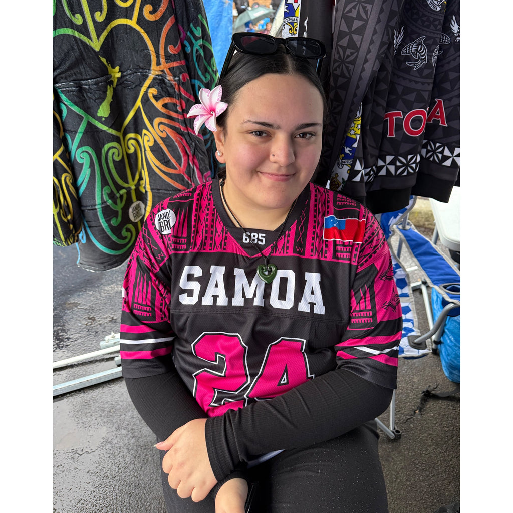 • Samoa Heritage Shirt Pink American Football fan Jersy