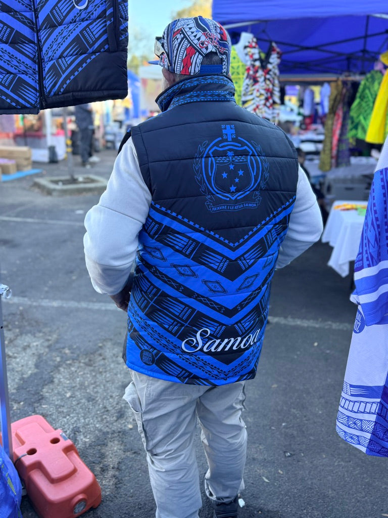 • Samoa Puff jacket Blue siapo inside'