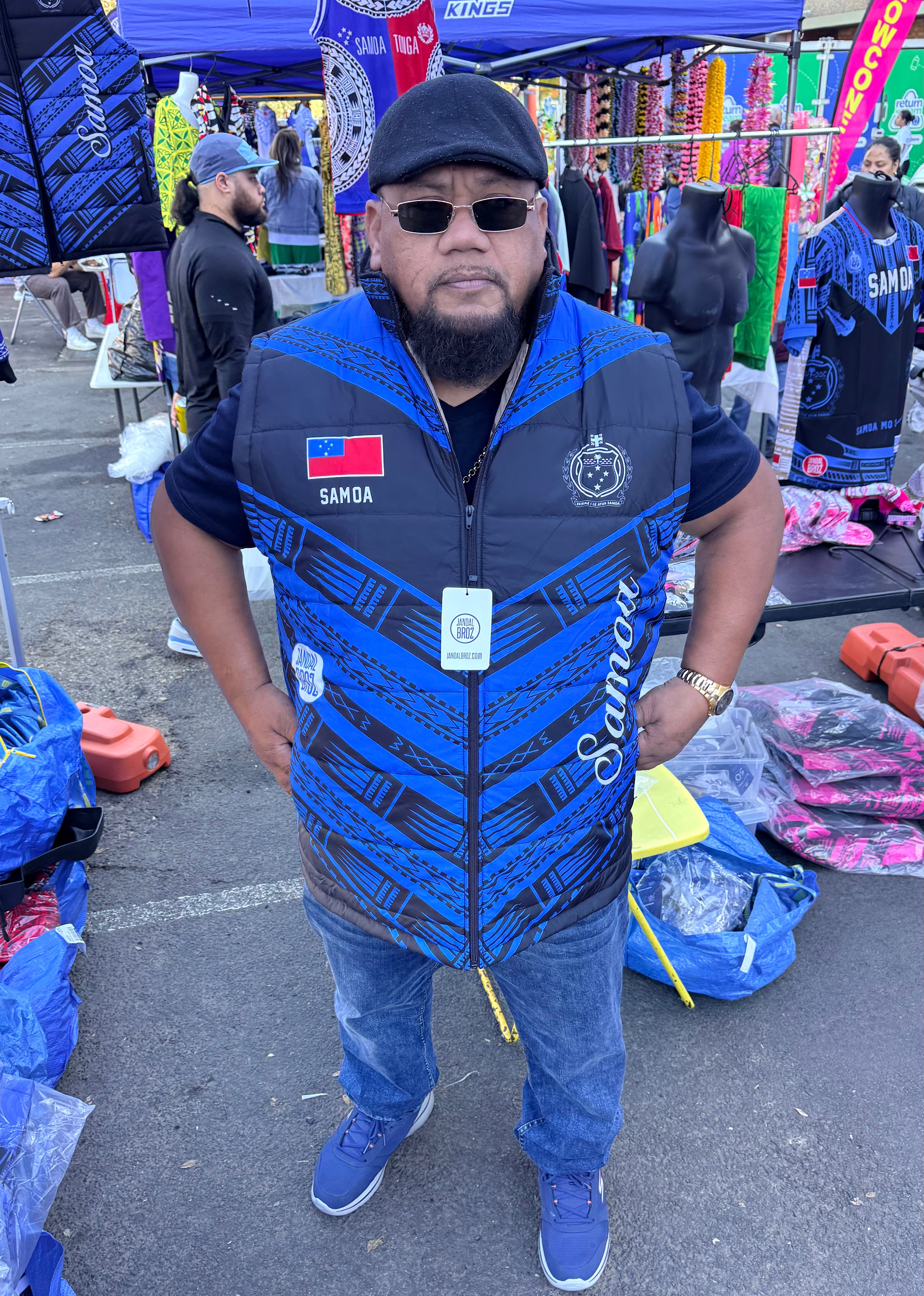 • Samoa Puff jacket Blue siapo inside'