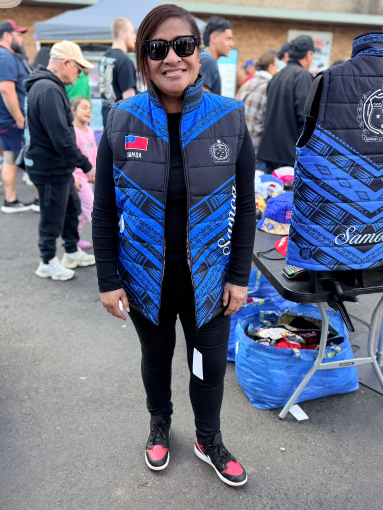• Samoa Puff jacket Blue siapo inside'