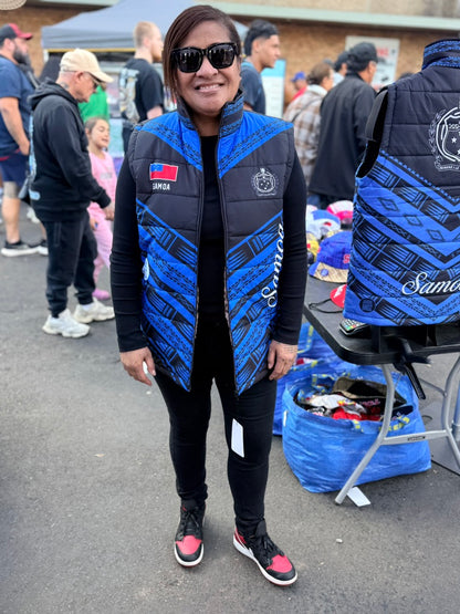 • Samoa Puff jacket Blue siapo inside'