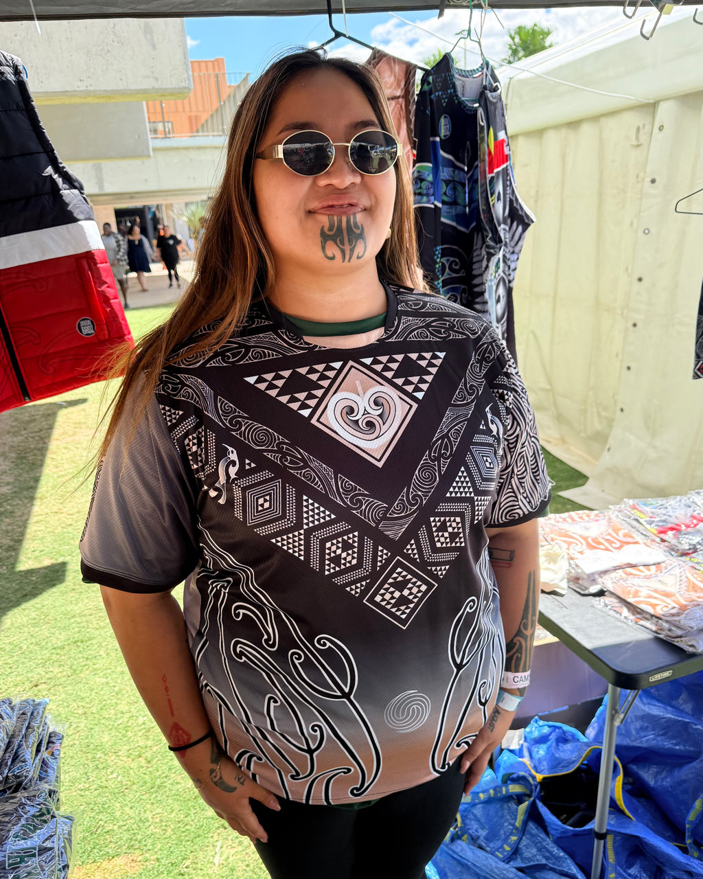 Aotearoa Tāniko shirt Brown