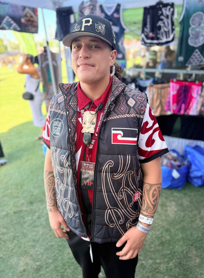 Puff vest Māori hoodie Puhoro