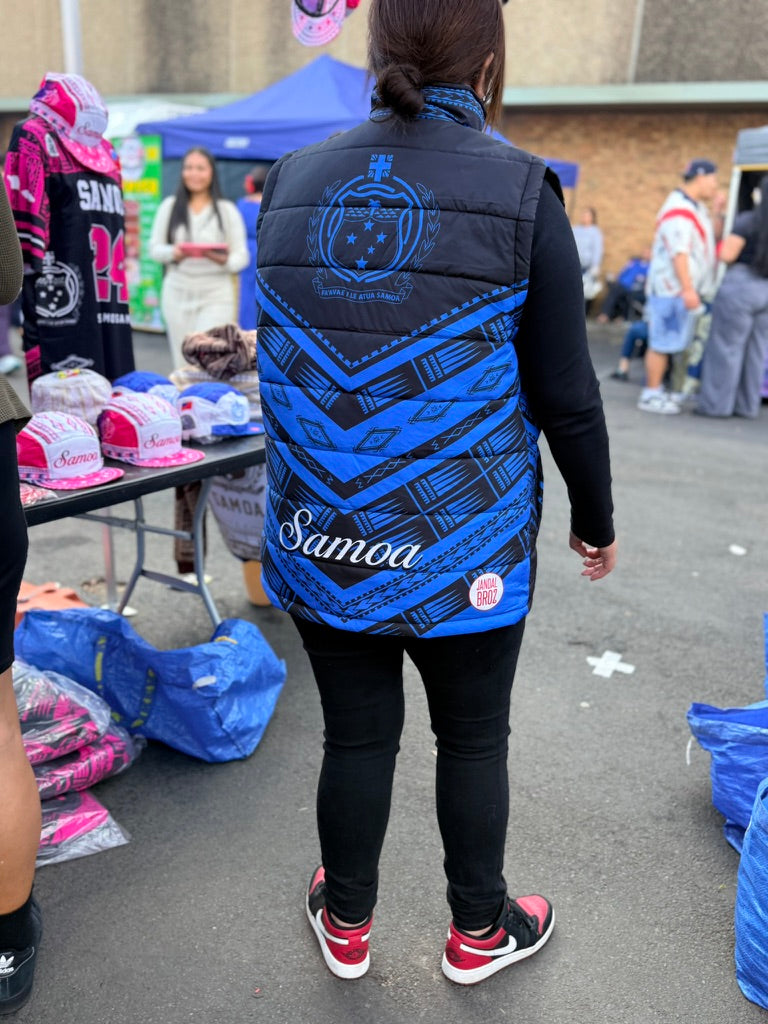 • Samoa Puff jacket Blue siapo inside'