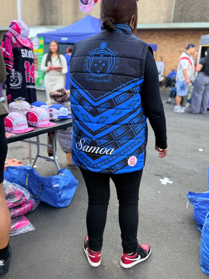 • Samoa Puff jacket Blue siapo inside'