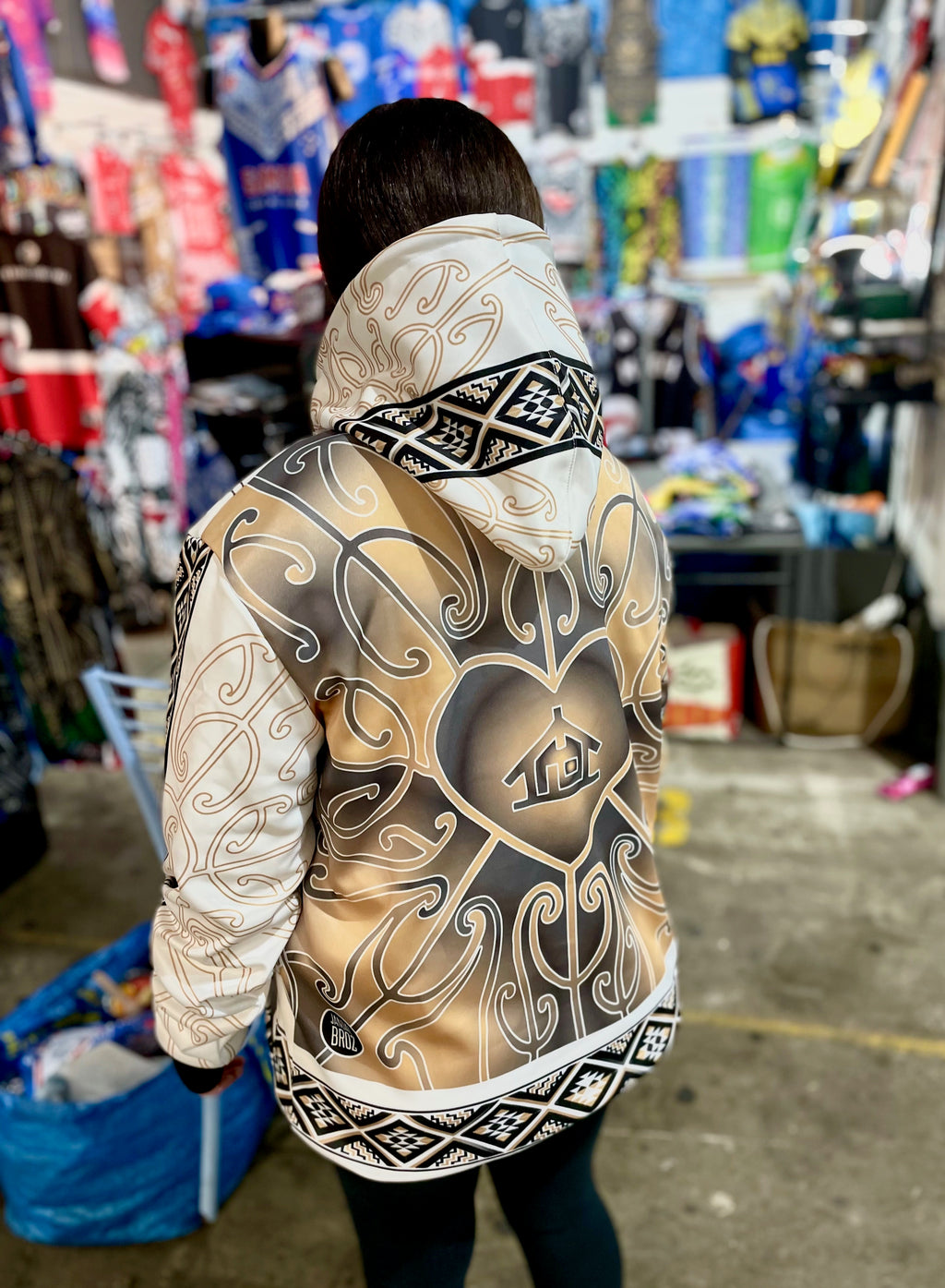 • Aroha Nui Tāniko Māori Hoodie