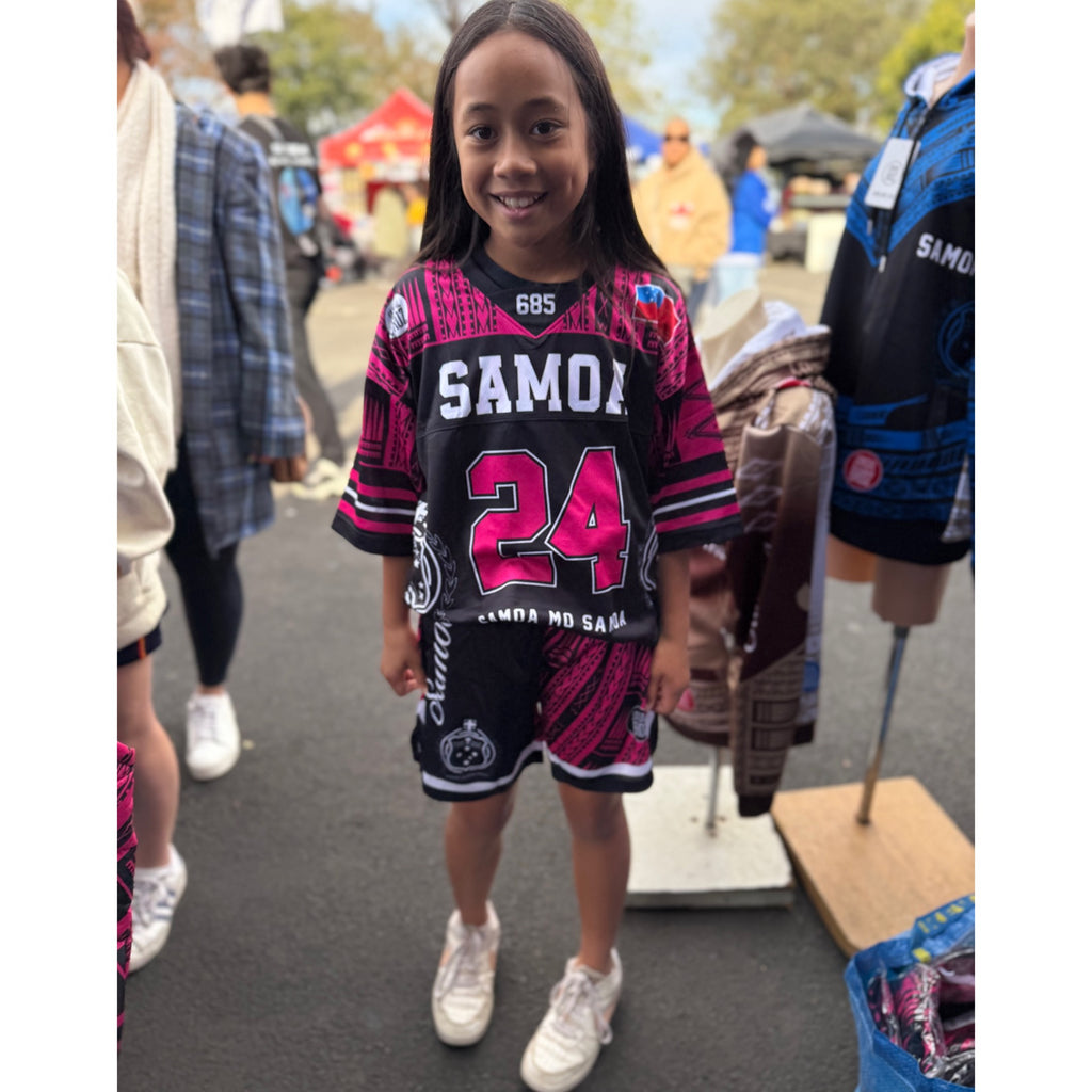 • Samoa Heritage Shirt Pink American Football fan Jersy