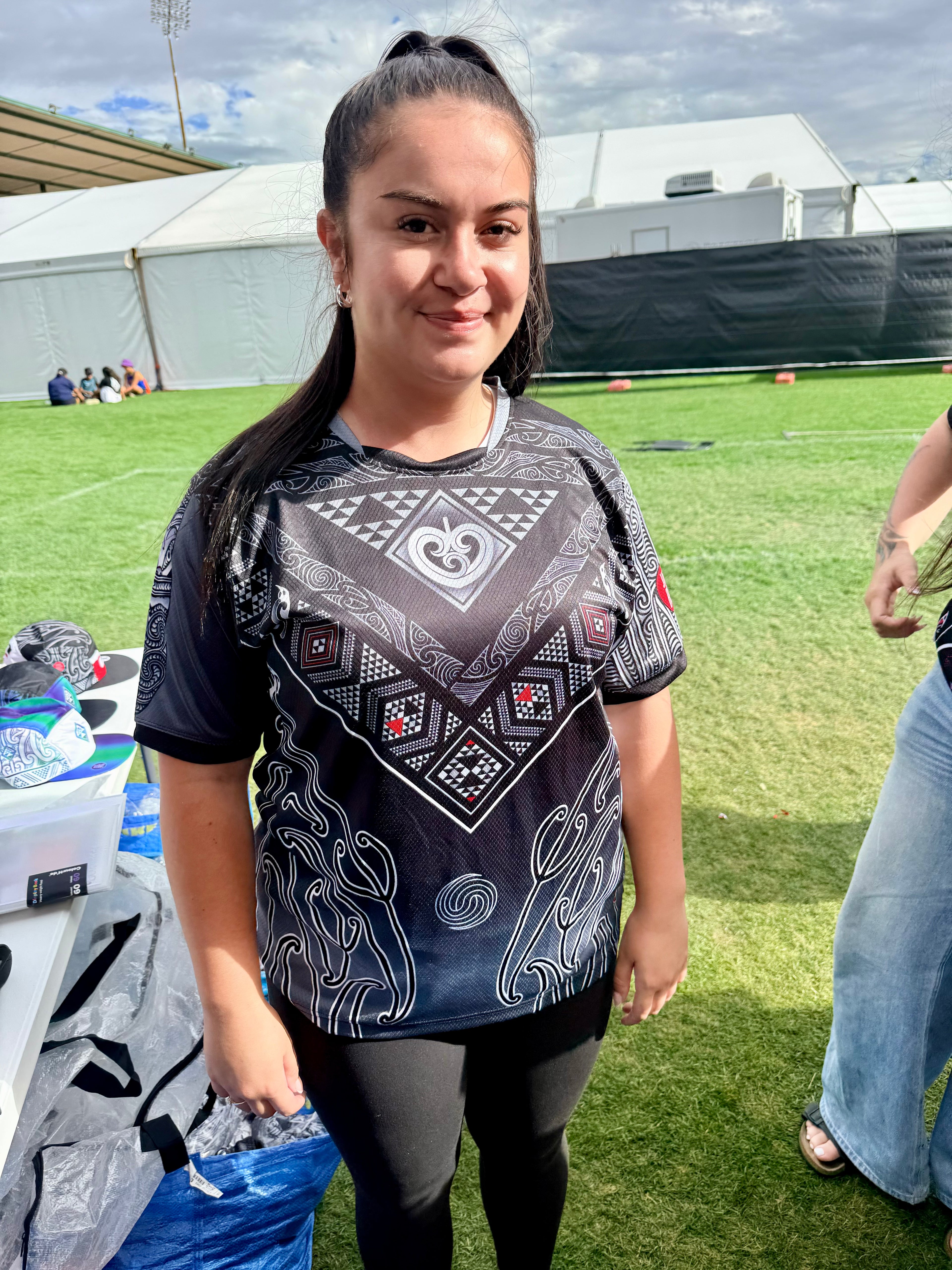Aotearoa Tāniko shirt Grey