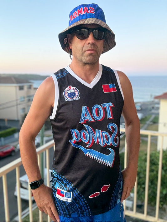 • Toa Samoa Basketball Singlet Black