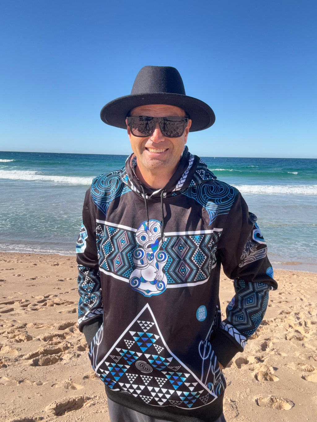 Māori hoodie Tāniko Hei tiki Tangaroa