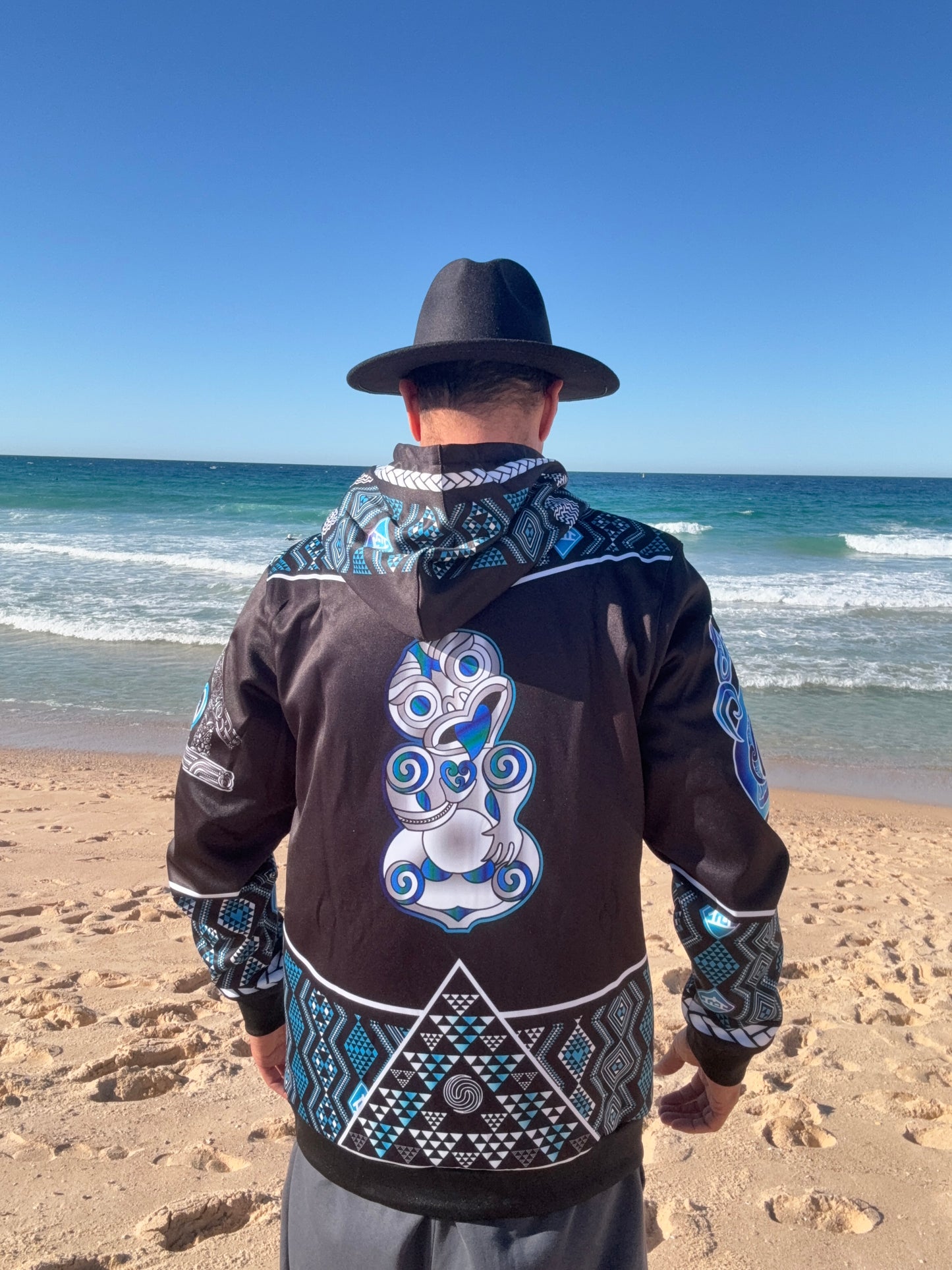 Māori hoodie Tāniko Hei tiki Tangaroa