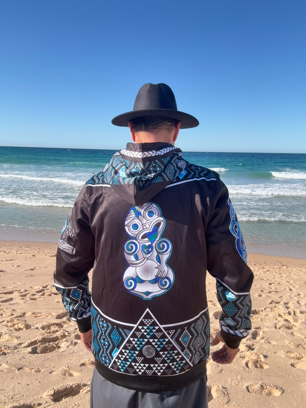 Māori hoodie Tāniko Hei tiki Tangaroa