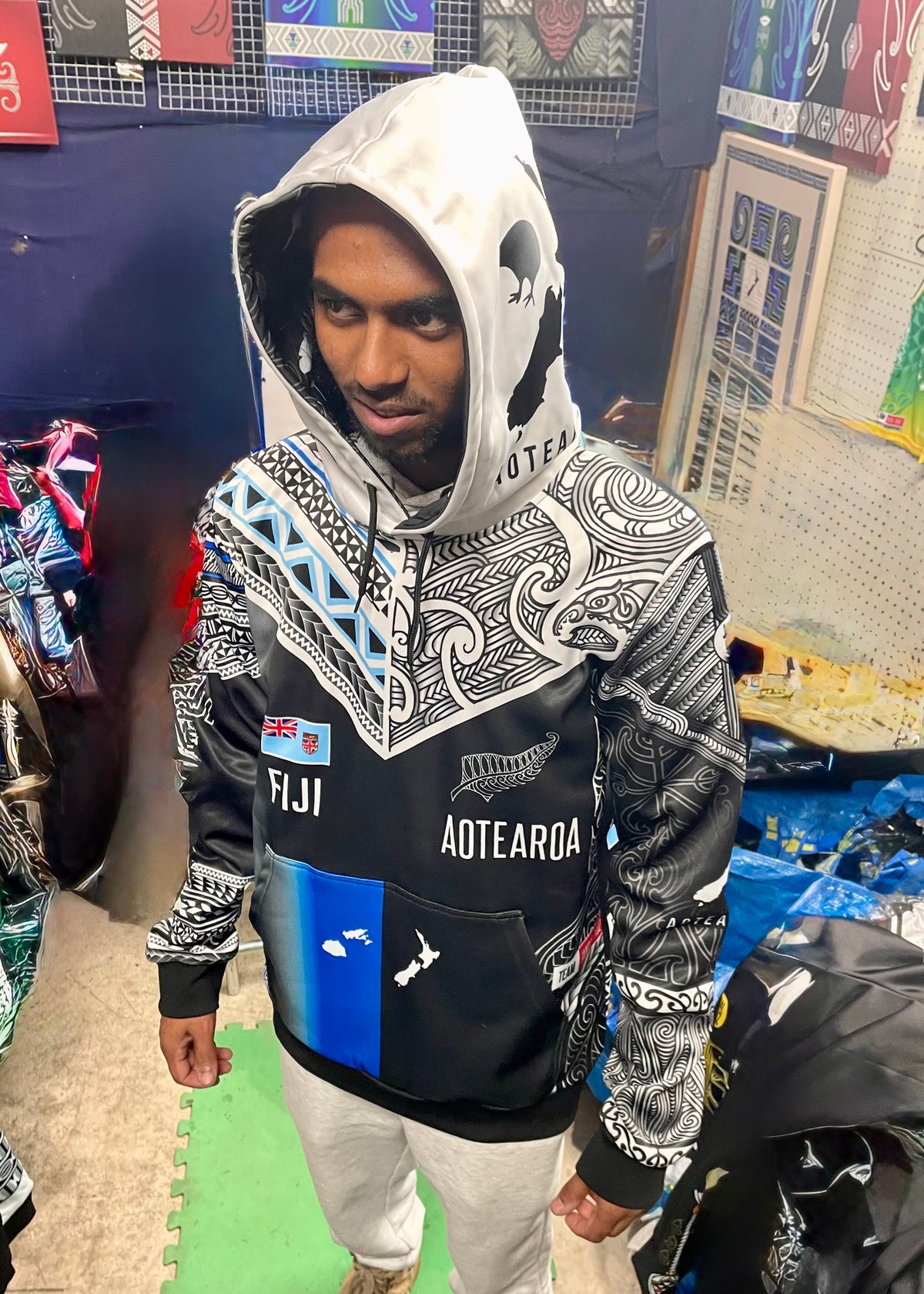 HALF Māori Fijian Hoodie