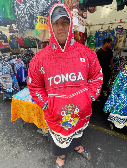 • TONGA Blanket Hoodie Mahana