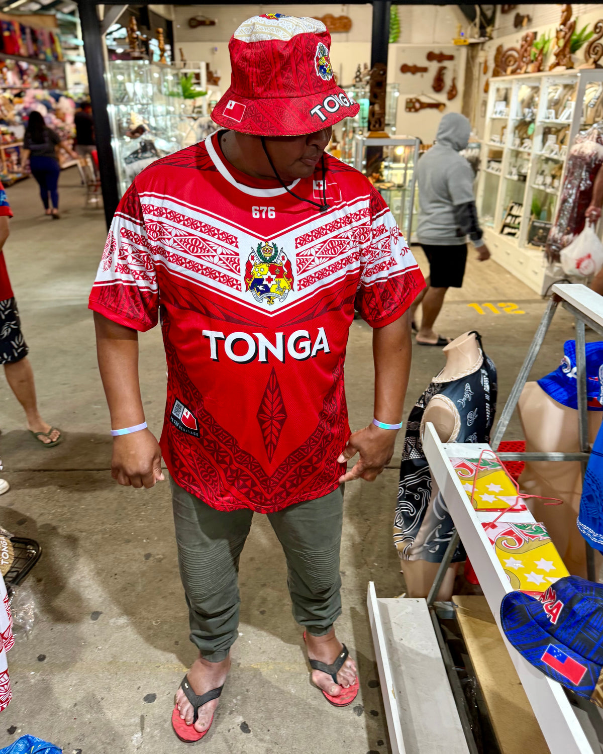 • Tonga Rugby Heritage Jersy V chest