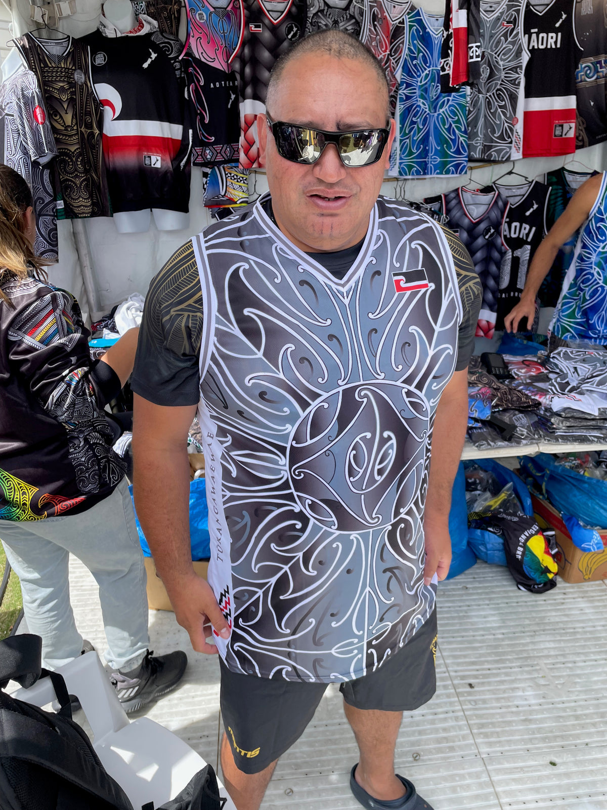 • Connection Maori Basketball Singlet