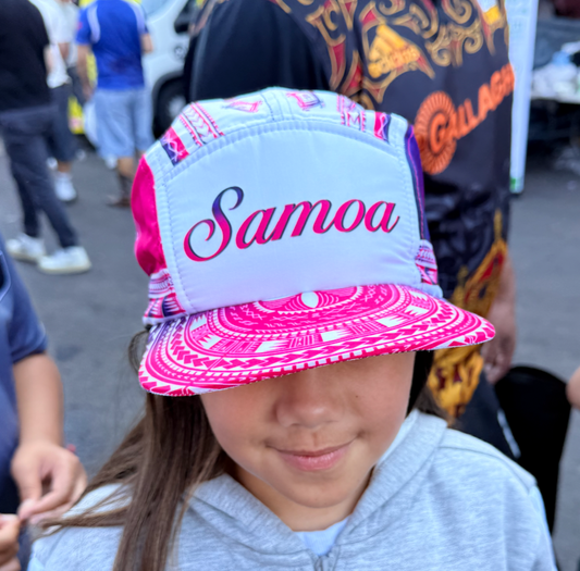 Samoa Cap Toa -Pink Alofa ia te oe