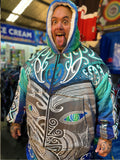 • Mahana Blanket Hoodie - Māori whakarongo Tangaroa