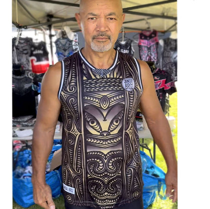 • Taiaha true to yourself- brown Aotearoa Basketbal Singlet