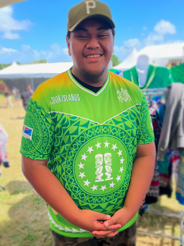 Cook Islands Kūki 'Āirani V neck Sports Shirt mens.