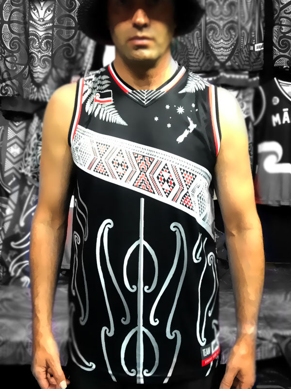 Basketball Singlet Tāniko balance Papatūānuku & Wāhine