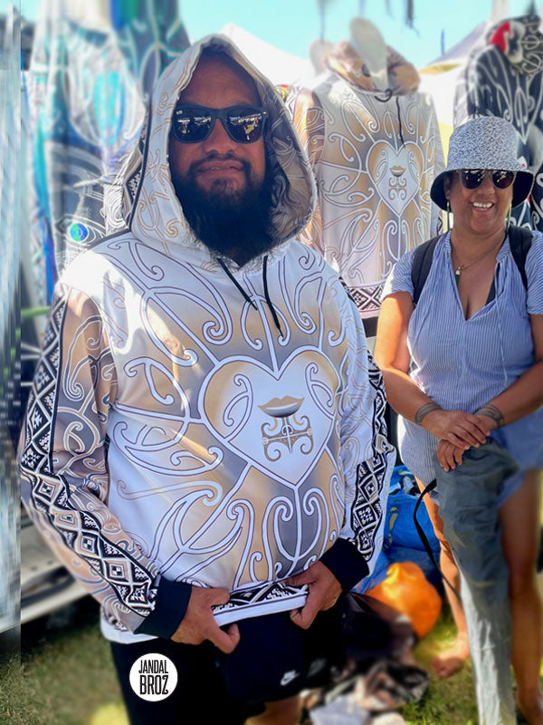 • Aroha Nui Tāniko Māori Hoodie