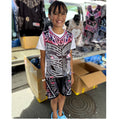 • KIDS Aroha Nui Pink Face Whakairo Ta moko Tino Rangatiratanga Māori basketball Singlet
