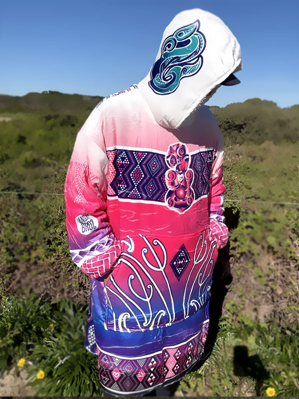 • Mahana Blanket Hoodie - Tāniko Pink Aroha nui
