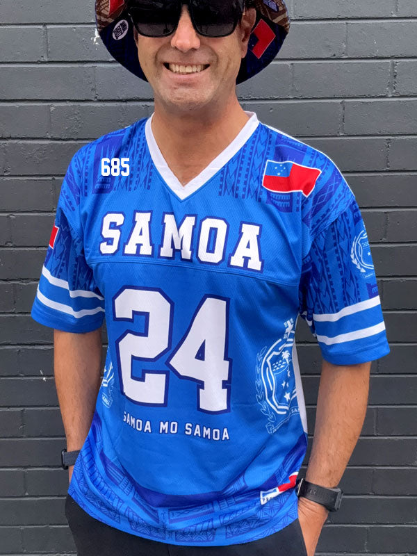 AFL Samoa Blue white (Approx 2-3 weeks delivery)