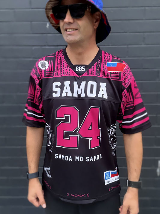• Samoa Heritage Shirt Pink American Football fan Jersy